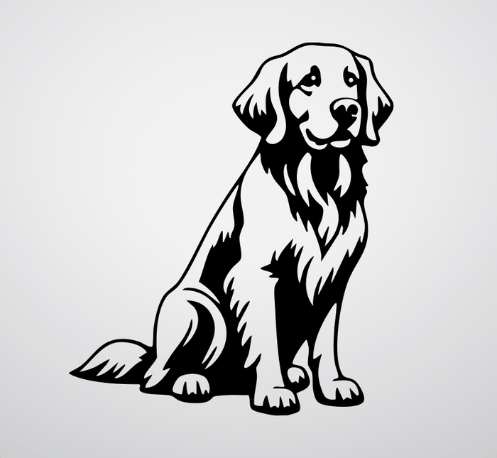 Golden Retriever- Metal Wall Art