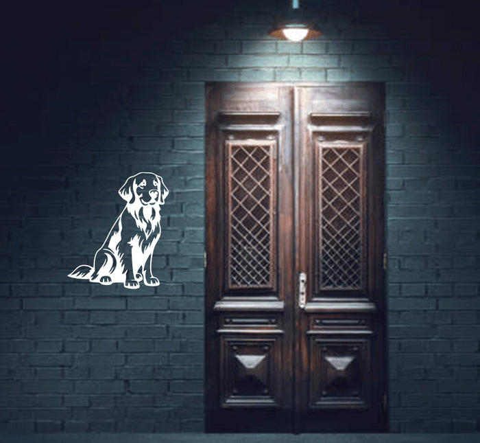 Golden Retriever- Metal Wall Art