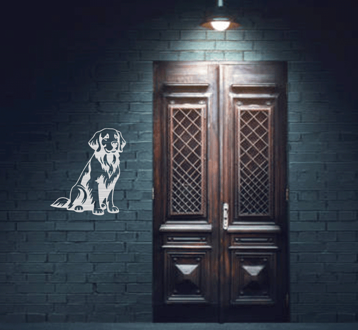 Golden Retriever- Metal Wall Art