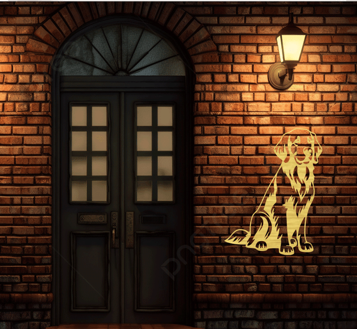 Golden Retriever- Metal Wall Art