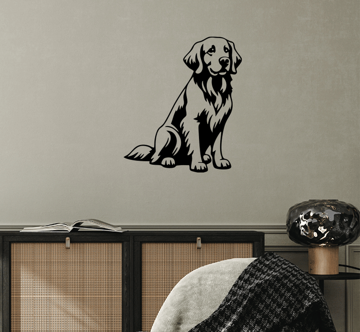 Golden Retriever- Metal Wall Art