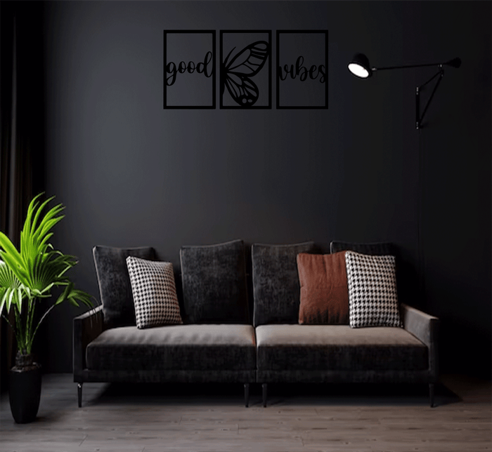 Good Vibes (3 Piece) - Metal Wall Art