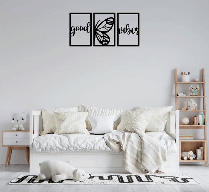 Good Vibes (3 Piece) - Metal Wall Art