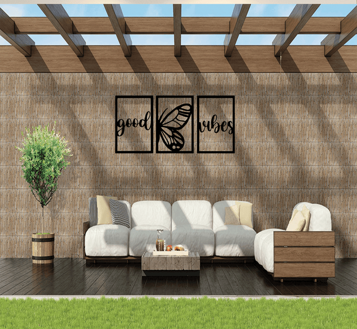 Good Vibes (3 Piece) - Metal Wall Art