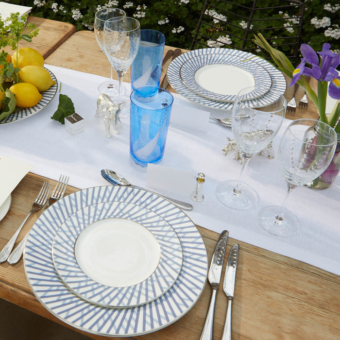 Graphic Blue Salad Plate