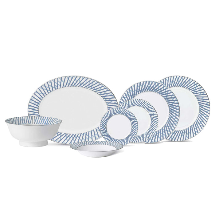 Graphic Blue Soup Plate