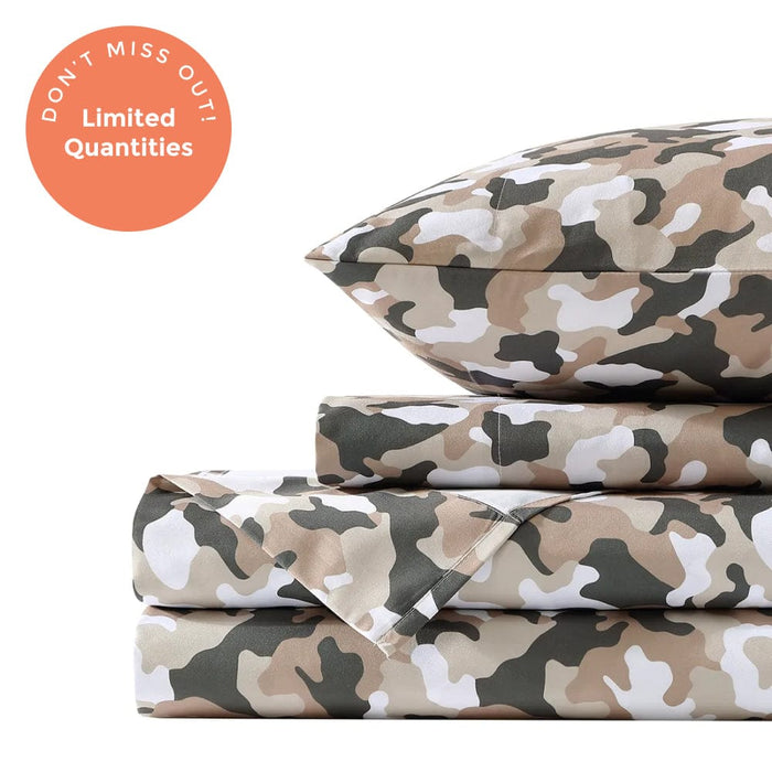 Graphite Gray Camouflage Sheet Set