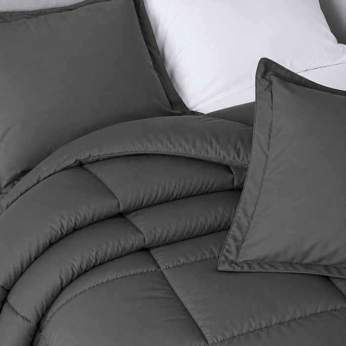 Graphite Gray Oversized Comforter Set