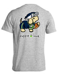GREEN AND NAVY MASCOT PUP PUPPIE LOVE