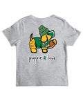 GREEN AND YELLOW MASCOT PUP, YOUTH SS PUPPIE LOVE
