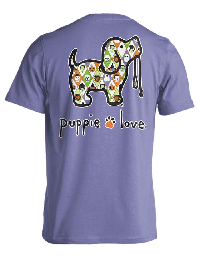 HALLOWEEN ARGYLE PUP PUPPIE LOVE
