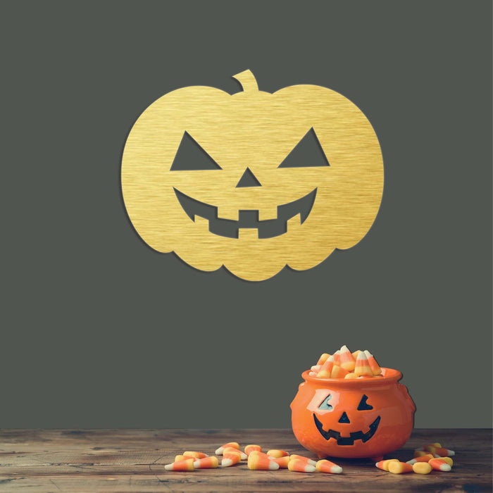 Halloween Pumpkin - Metal Wall Art - MetalPlex