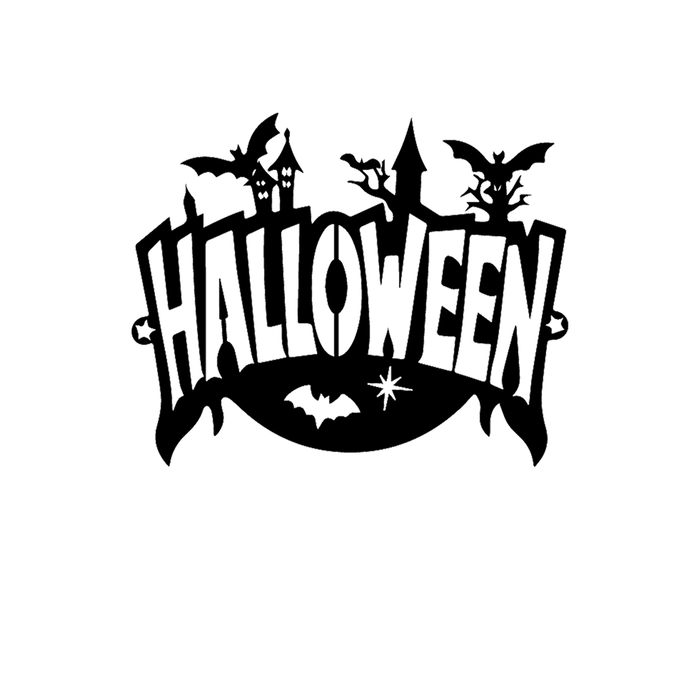 Halloween Sign Metal Wall Art