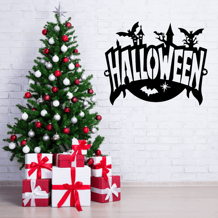 Halloween Sign Metal Wall Art