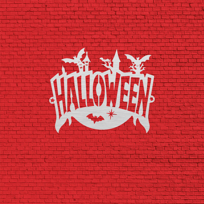 Halloween Sign Metal Wall Art