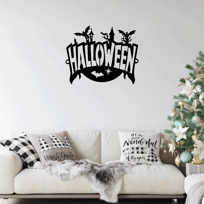 Halloween Sign Metal Wall Art