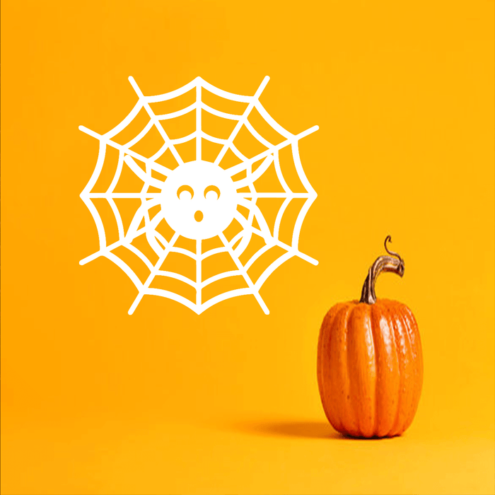 Halloween Spider Web Metal Wall Art