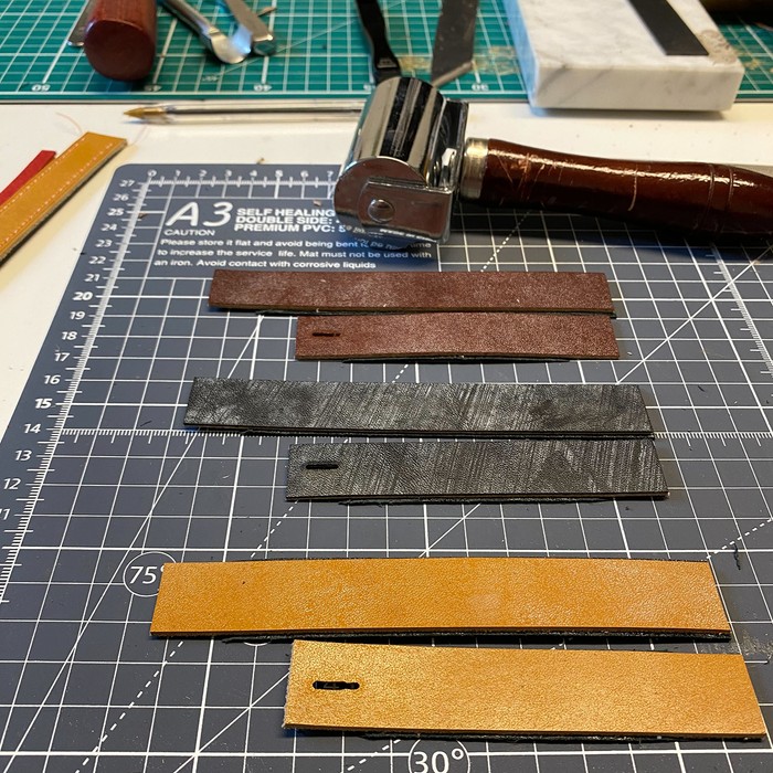 Handmade leather watch strap: Australian Nut