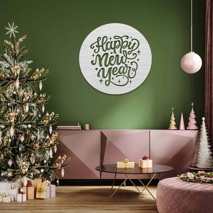 Happy New Year - Metal Wall Art - MetalPlex