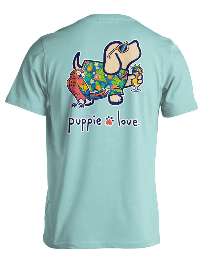 HAWAIIAN SHIRT PUP PUPPIE LOVE