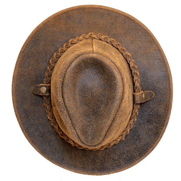 Henschel Outback Leather Hat - Top