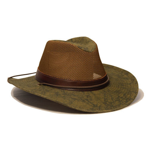 Henschel - Packable Hiker with Leather Band Gold (Side Profile)