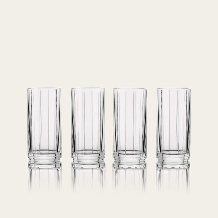 Highball glasses glassware by Fable Home, shown in a clear finish. – #clear