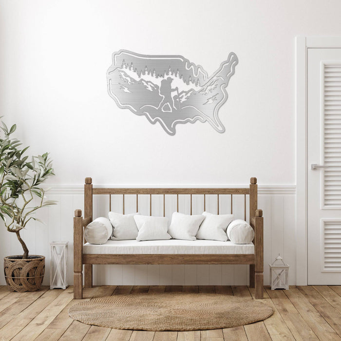 Hiking USA - Metal Wall Art - MetalPlex