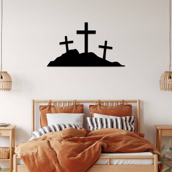 Hill of Crosses - Metal Wall Art - MetalPlex