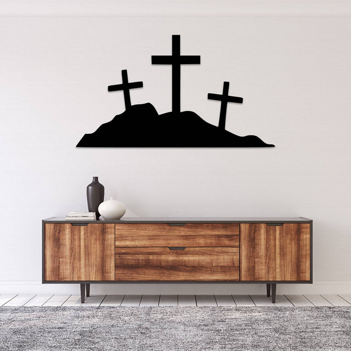 Hill of Crosses - Metal Wall Art - MetalPlex
