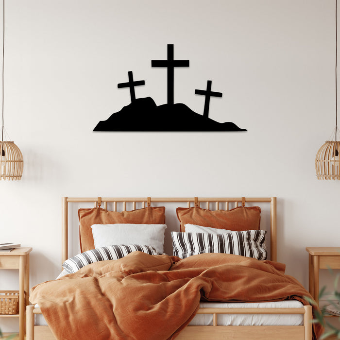 Hill of Crosses - Metal Wall Art - MetalPlex