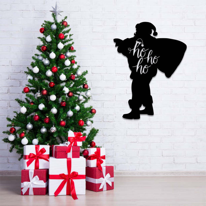 Ho Ho Ho Santa Claus - Metal Wall Art - MetalPlex