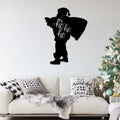 Ho Ho Ho Santa Claus - Metal Wall Art - MetalPlex