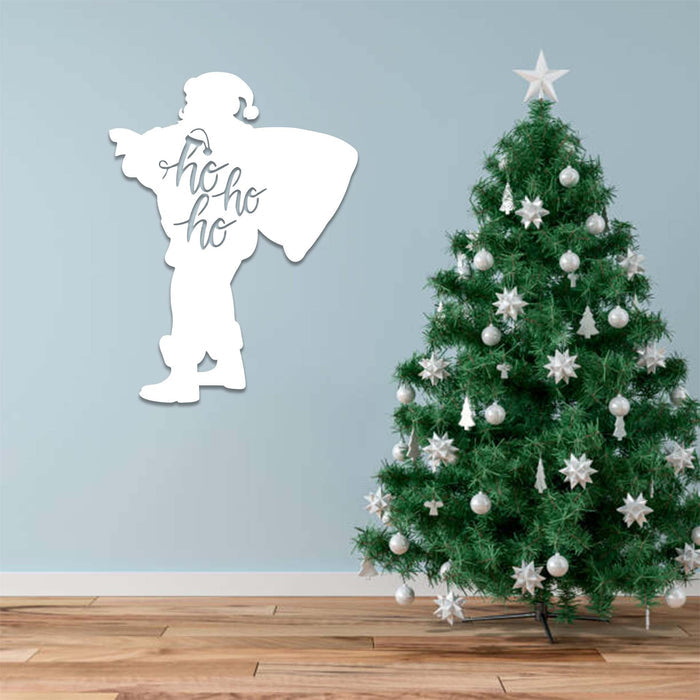 Ho Ho Ho Santa Claus - Metal Wall Art - MetalPlex