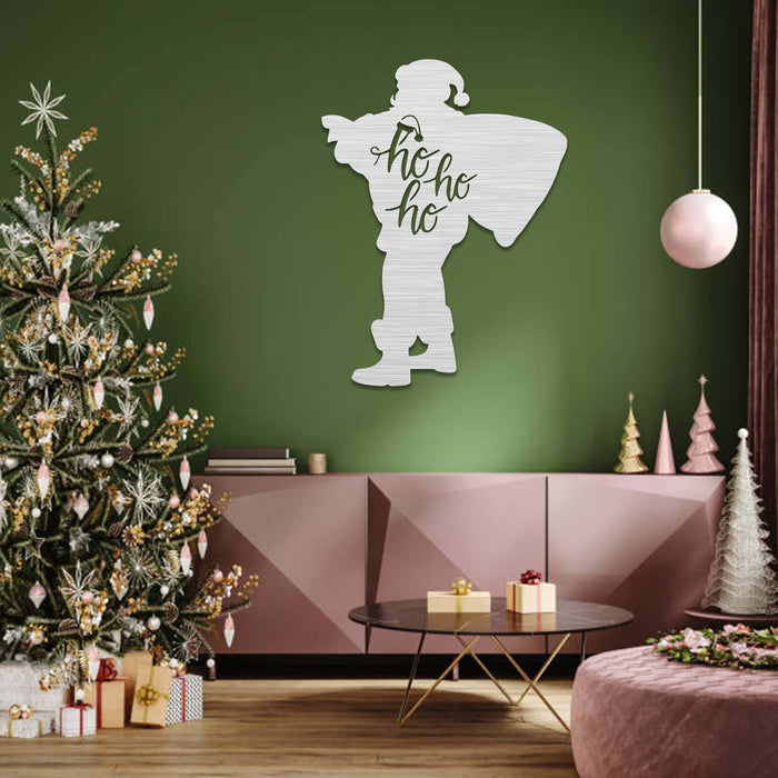 Ho Ho Ho Santa Claus - Metal Wall Art - MetalPlex