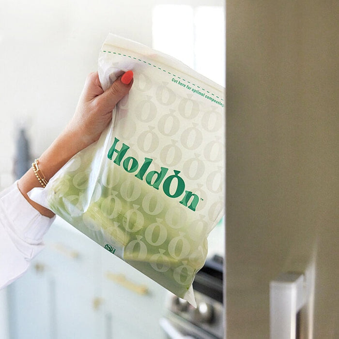 COMPOSTABLE ZIPSEAL GALLON BAGS HoldOn
