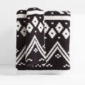 Holiday Knit Black Throw Blanket