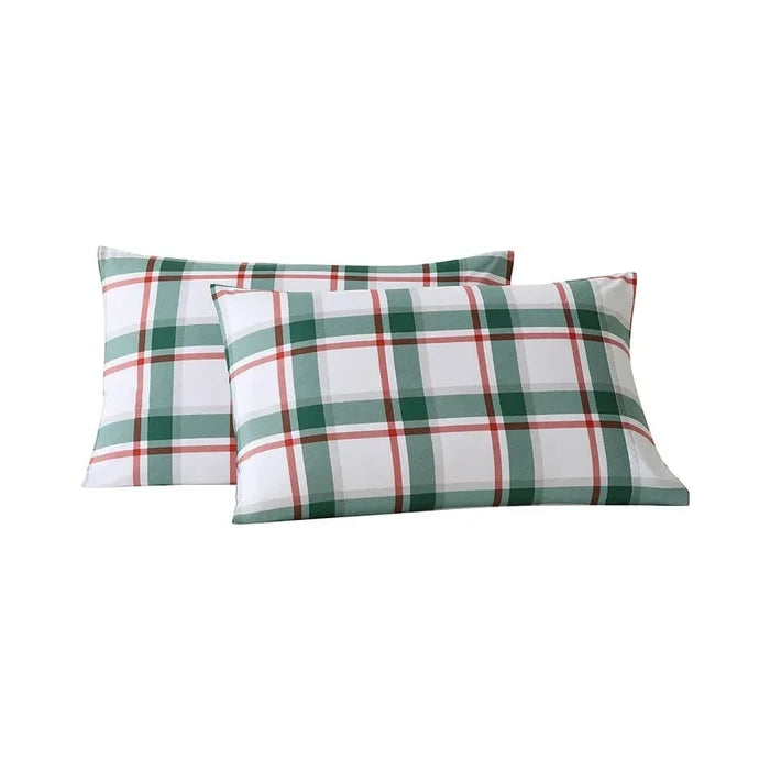 Holiday Plaid Pillowcase Set