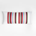 Holiday Stripe 36"x16" White Body Pillow Cover