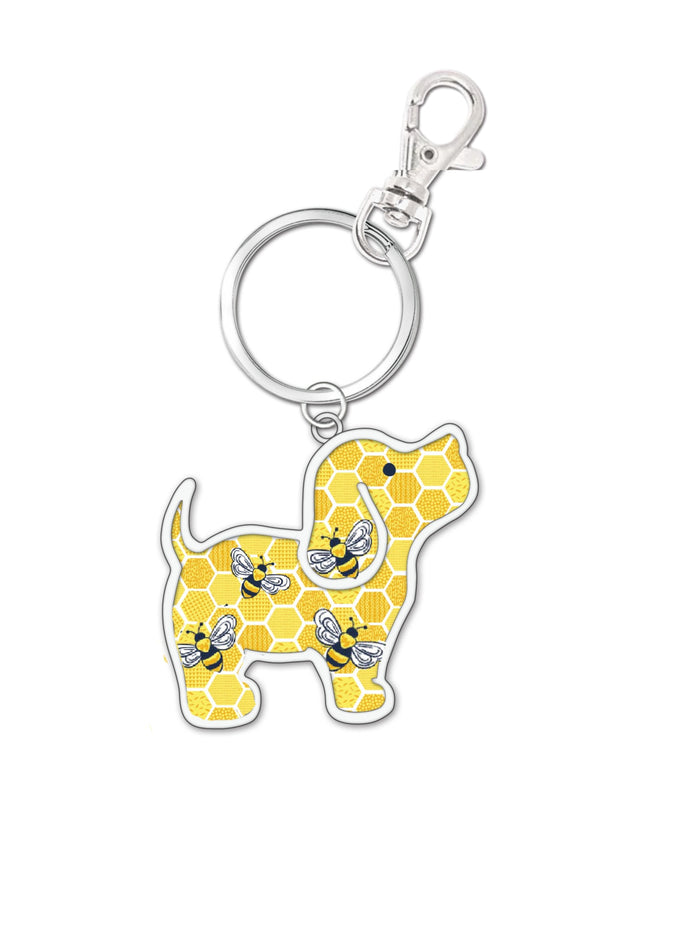HONEY BEE PUP KEY RING PUPPIE LOVE