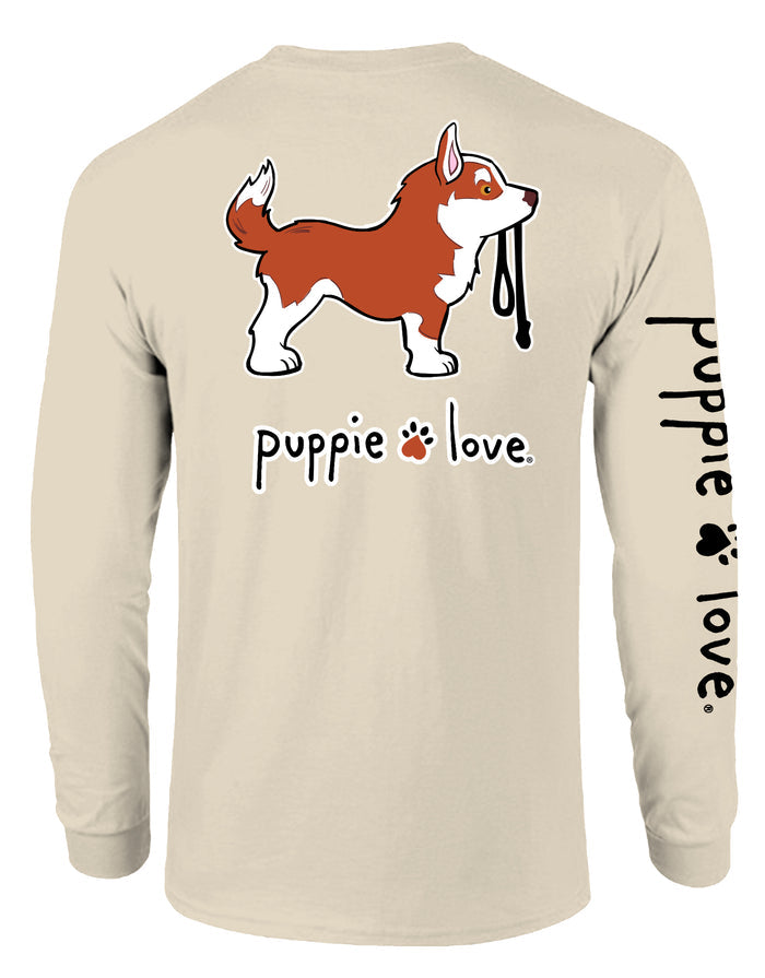 HUSKY PUP (RED & WHITE), ADULT LS PUPPIE LOVE