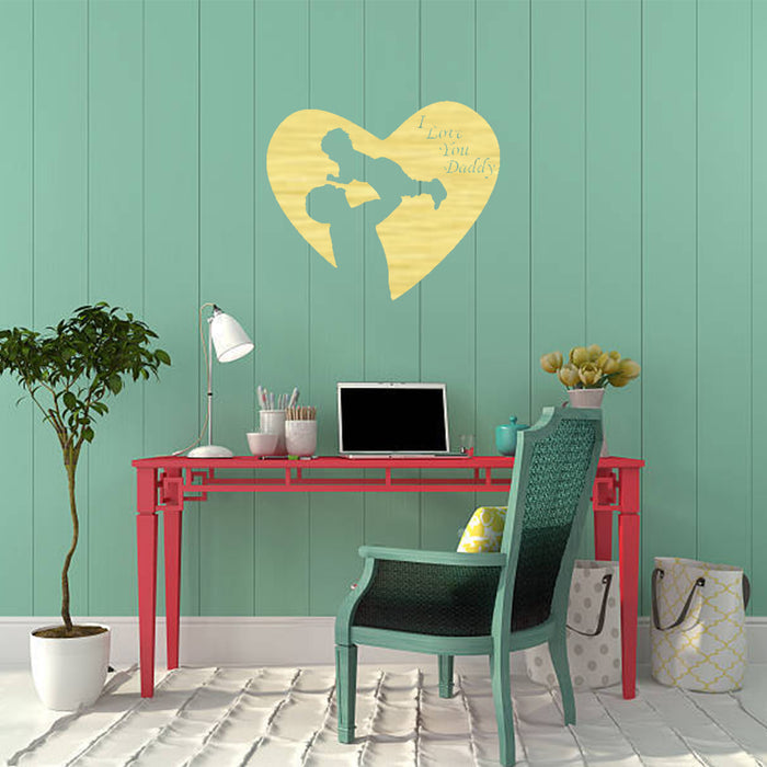 I Love You Dad - Metal Wall Art