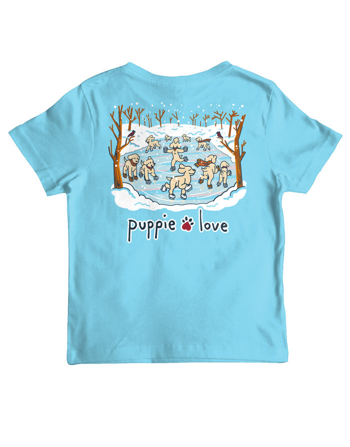 ICE SKATING PUPS, YOUTH SS PUPPIE LOVE