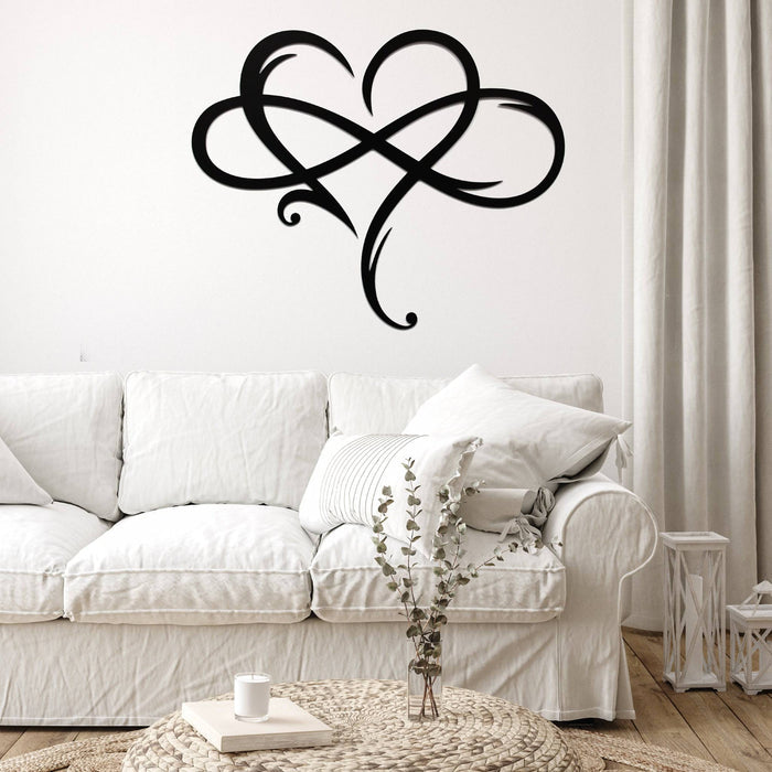Infinity Heart - Metal Wall Art - MetalPlex