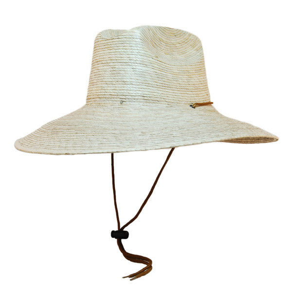 Jacobson- Straw Lifeguard Sun Hat in Natural - Full View