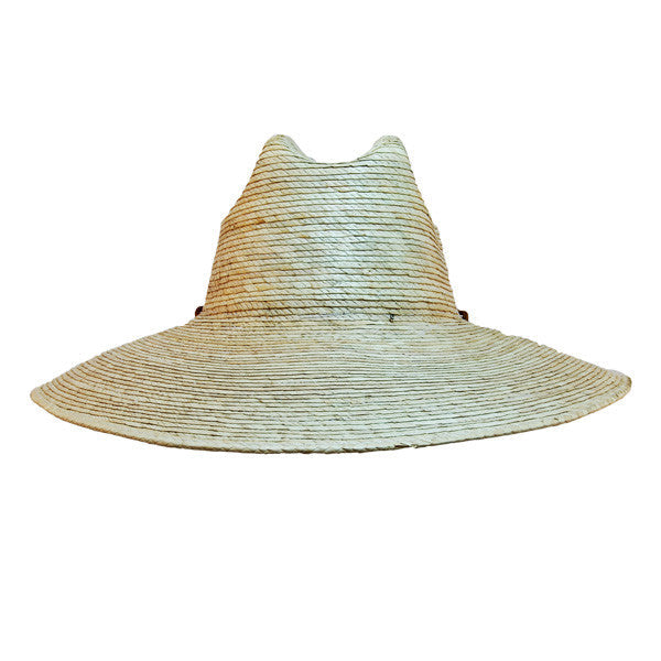 Jacobson- Straw Lifeguard Sun Hat in Natural - Front View