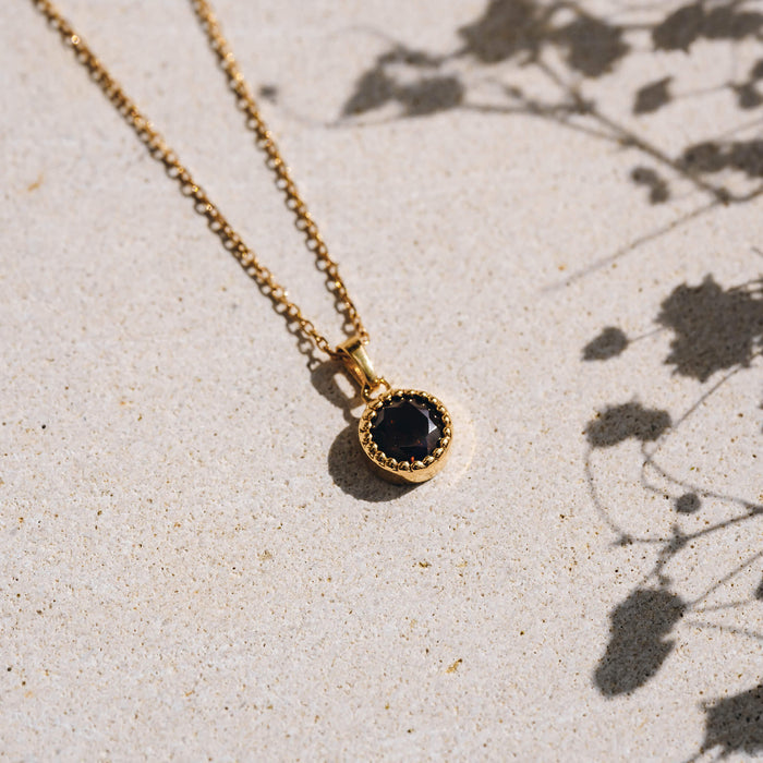 Gold Vermeil, Garnet
