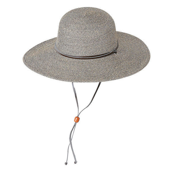 Jeanne Simmons - Black 4" Flat Brim Hat