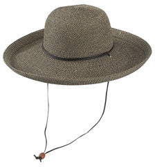Jeanne Simmons - 4" Tweed Kettle Brim Hat Black Tweed