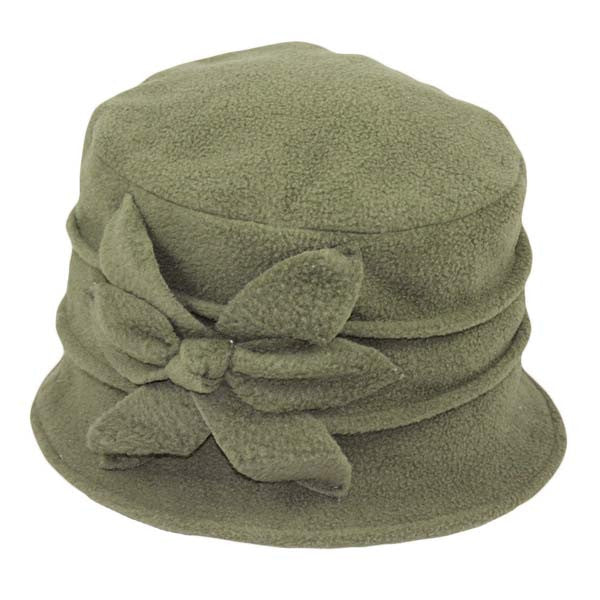 Jeanne Simmons - Fleece Cloche Hat Olive